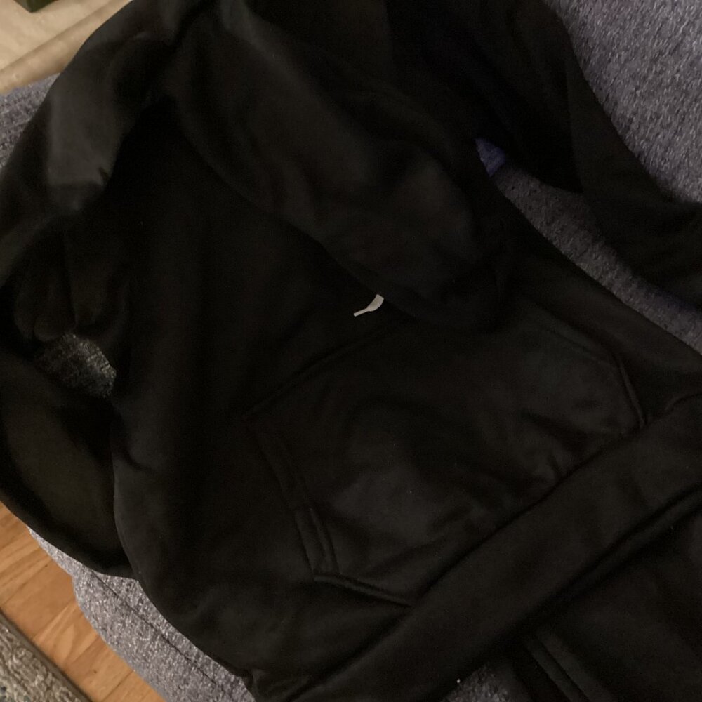 New Black sweatshirt hoodie set-Size small